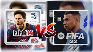 FIFA 14 Vs FIFA 22 MOBILE | Full Comparison: Graphics, Player Animation, Celebrations, etc.