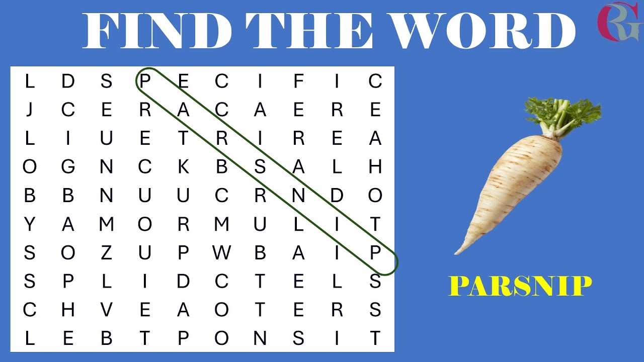 🥕🔍 WORD SEARCH: VEGETABLES | Can You Find Them All? Fun Brain Challenge for Smart Kids!