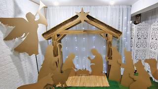 Cenário de Natal com Presépio LINDO e Barato ✨ Passo a Passo