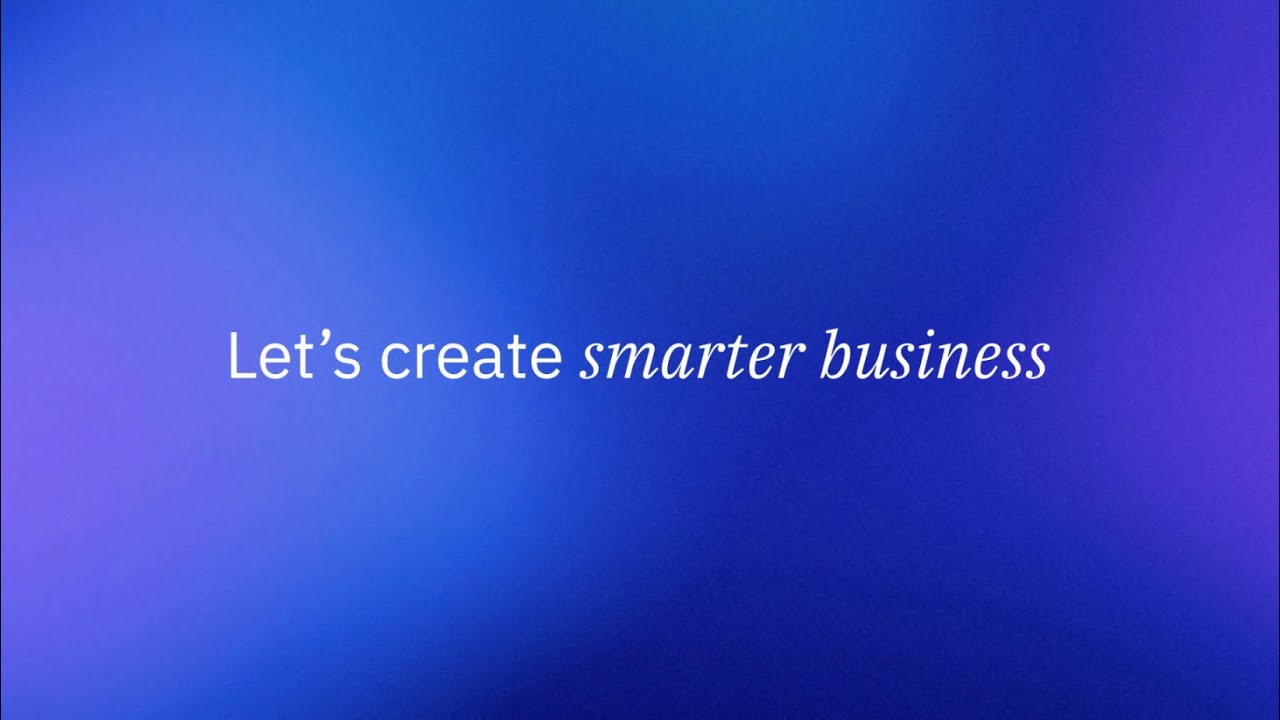 IBMはIT変革を加速します＜Let’s create smarter business＞
