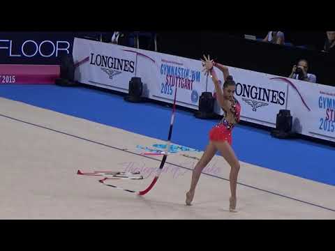 Lilit HARUTYUNYAN (ARM) ribbon - 2015 Stuttgart worlds Qualifs