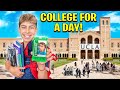 our Son goes to COLLEGE for a Day! (11 Years old)