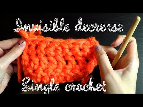 Invisible Decrease Single Crochet Crochet Basics Lefthanded