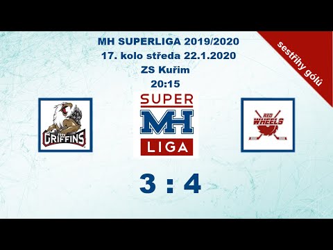 MH SUPERLIGA dohrávka 17. kola 2019/2020 Griffins vs Red Wheels 3:4 - sestřih gólů