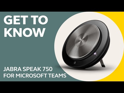 Jabra SPEAK 750 UC VoIP-Freisprechtelefon für Tisch kabellos, Bluetooth, USB video preview