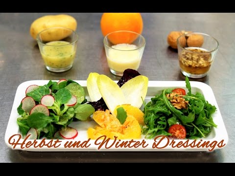 Drei leckere Dressings für Herbst und Winter selber machen