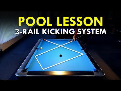 Pool Lesson | Great 3 Rail Diamond Kicking System Explained