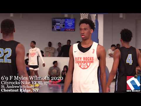 New Recruit Media LLC presents: 6'9 F MYLES WILMOTH 2020 / 1st SCRIMMAGE 2019 NIKE EBYL