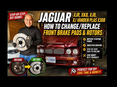 Jaguar XJR, XK8, XJ8, XJ Vanden Plas X308 - How to Change/Replace Front Brake Pads and Rotors
