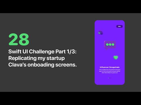 SwiftUI Dribbble Challenge Part 1/3: Replicating my startup Clava's Onboarding Pages