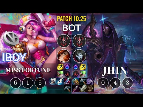 VG iBoy Miss Fortune vs Jhin Bot - KR Patch 10.25