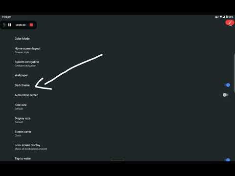 How to use dark theme in Lenovo tab m10