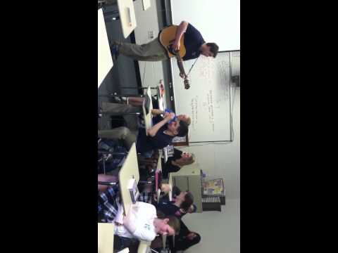 Greg asking Anne to prom.