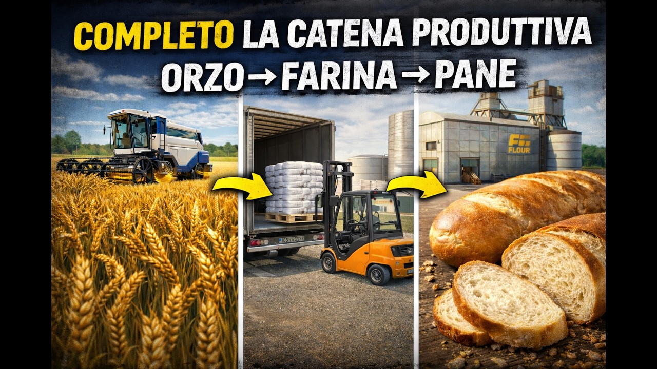DALL'ORZO AL PANE, TUTTA LA CATENA PRODUTTIVA || FARMING SIMULATOR 25 gameplay ITA || ETRURIA #16