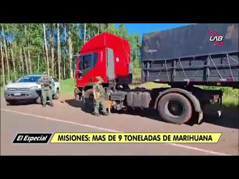 NUEVO Y EXITOSO OPERATIVO ANTIDROGAS DE GENDARMERIA EN CHACO Y MISIONES.