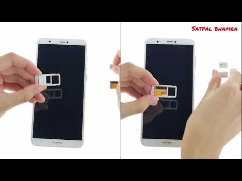 Huawei P Smart : How to insert sim and sd card in huawei P smart