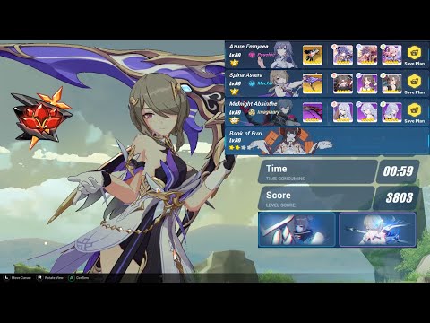 [ Honkai Impact 3 ]  Ex Abyss Red Lotus (409 D) Argent Knight 803 pt | AE (S0) SA (S3) MA (SSS)