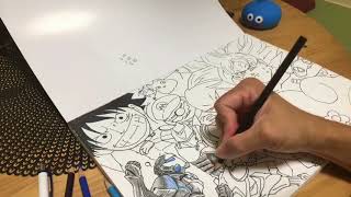 【色ぬり】カーバイドとオメガを色鉛筆で完成させます❗️まさかの色間違い発覚。カーバイドのボディの色は青でした´д` ;