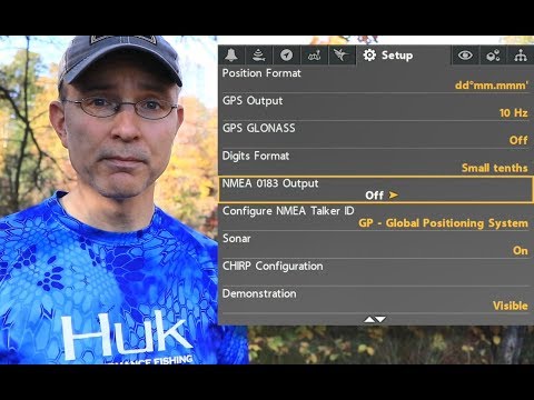 Humminbird HELIX How To: NMEA Output Setting