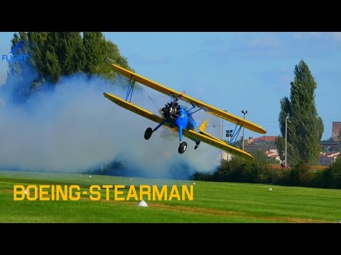 Boeing Stearman PT 17 Aerobatics Biplane Trainer Aircraft Ultra HD 4K