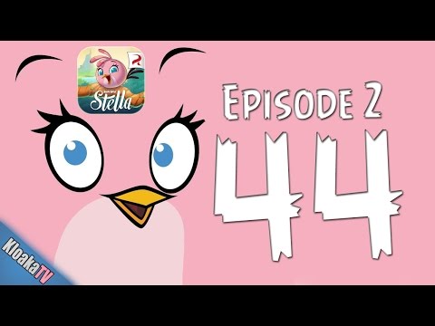 Angry Birds Stella - Level 44 - Episode 2 -  Walkthrough (3 Stars)