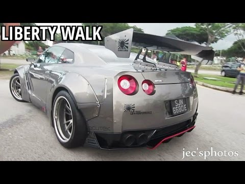 Liberty Walk Nissan GT-R R35 w/ Akrapovic Exhaust Draws a HUGE CROWD! - #MeetTheRides