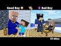Good Boy VS Bad Boy Baby Steve VS Bad Villager Part 9 Minecraftanimation ST Mine
