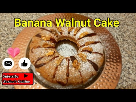 Quick & Easy Best Banana Walnut Cake