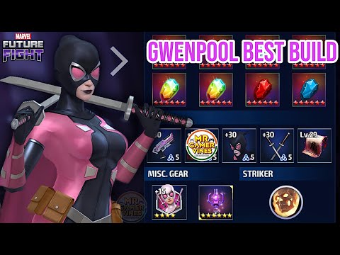 Best Build For Gwenpool & Best Skill Rotation | Marvel Future Fight