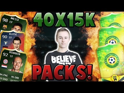 OMFG 40 X 15K PACKS!! FT TOTT 2ND iMOTM ROBBEN, NEYMAR AND MESSI! EA GIVE ME A GREEN!! FIFA 14