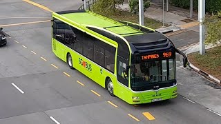 (Repainted) SMB3085X(MDDEP) On Service 969 At Yishun Avenue 2