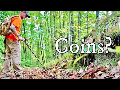 I was surprised how many coins I found in this dirt road metal detecting