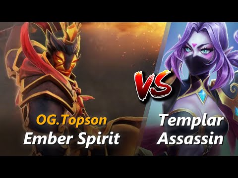 How to Ember Spirit mid vs Templar Assassin (feat. Topson) | First 10 minutes