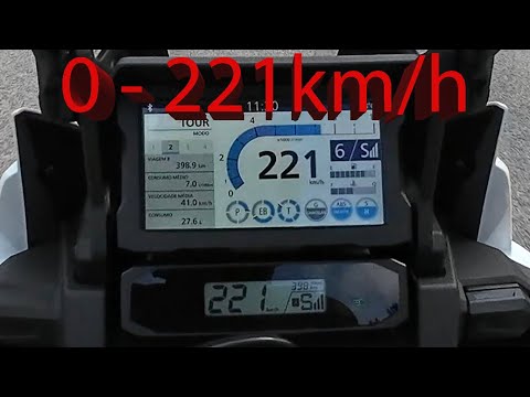 Thumbnail for Top Speed - 221 km/h ✈️ Honda Africa Twin Adventure Sports 2025 DCT 🏍️ CRF1100L and test ride 4KUHD by Honda Africa Twin