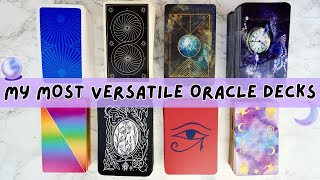 Most versatile oracle decks in my collection 🙌 With readings examples🤓
