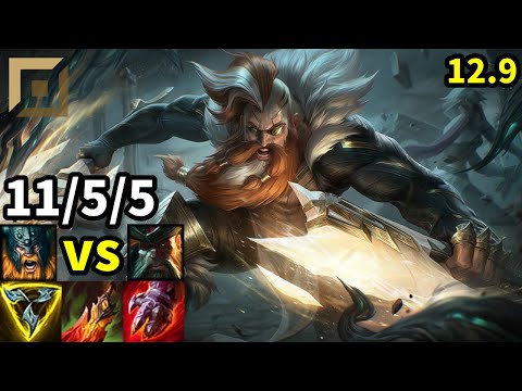 Olaf Top vs Gangplank - KR Master | Patch 12.9