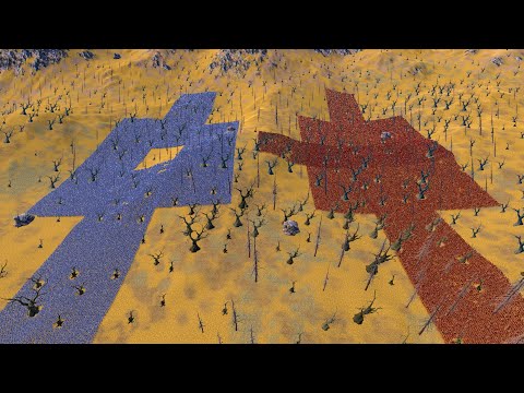 20.000 Spartan vs 20.000 Heavy Knights UEBS ultimate epic battle simulator