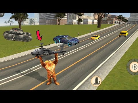 Stone Giant (Stone Man Catch the Helicopter) Stone Giant Lifted up Army Helicopter - Gameplay HD