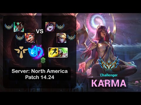 Karma Support + Smolder vs Lulu + Ezreal - NA Challenger - Patch 14.24