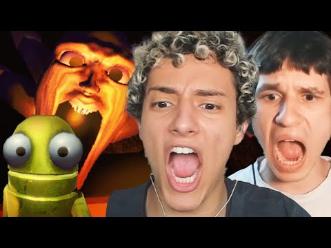 We play a funny but scary game