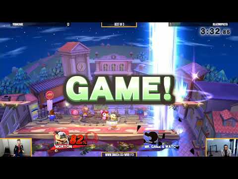 WBB #113 | BlazingPasta (G&W) vs Yoda Cage (Morton) - Losers Quarters - Smash 4 Low Tiers
