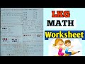 LKG Math Worksheet Math Worksheet For Lkg Lkg Maths Syllabus PART 1