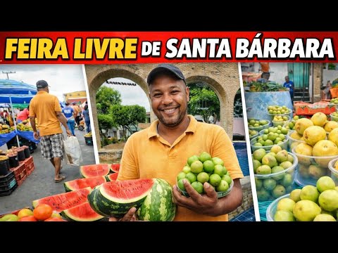 A FEIRA LIVRE DE SANTA BÁRBARA NA BAHIA, VALE A PENA CONHECER.