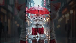 Download lagu Cute Cats in the Rain Wearing Adorable Raincoats – Meow Meow Sad Song 😿🎶 #shorts #kitten mp3