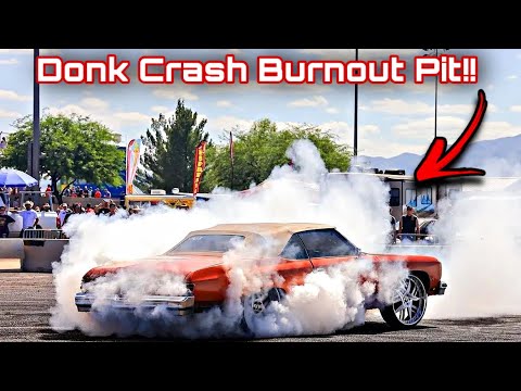 Donk Crash David Freiburger Donut Pit!! | He Blew A Head Gasket! | Silent Killer Donk vs Supra