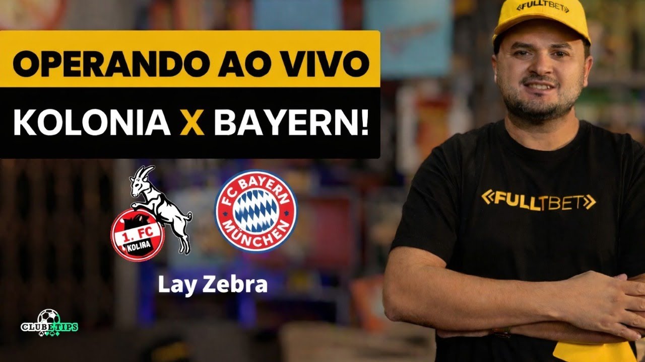 OPERANDO AO VIVO - COLÔNIA X BAYERN DE MUNIQUE - MEU MÉTODO LAY A ZEBRA