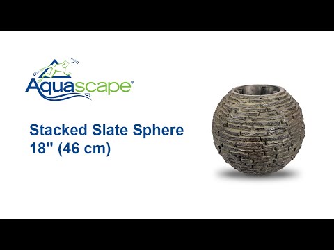 Refresh Your Landscape with the Aquascape Stacked Slate Sphere 18"