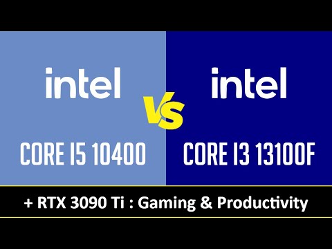 CORE I5 10400 vs CORE I3 13100F - Gaming & Productivity (RTX 3090 Ti)