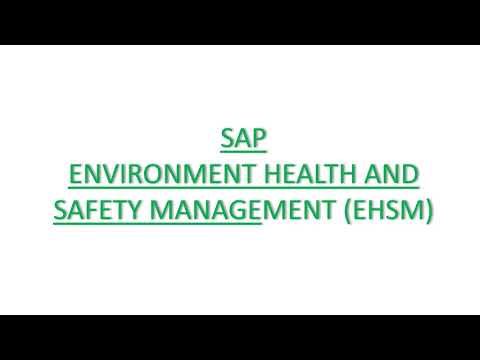 SAP EHSM - Foundation for EHS Overview