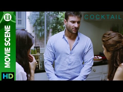 Cocktail | Love Triangle Scene | Saif Ali Khan, Deepika & Diana
